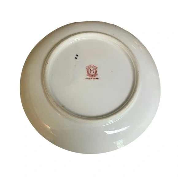 Noritake Fruit Basket Lemon Server Plate Lusterware Blue White - Picture 5 of 6